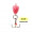 Clam Outdoors Bomb Spoon 1/16 oz - Glow Red Tiger