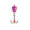 Clam Outdoors Bomb Spoon 1/8 oz - Glow Purple Tige...